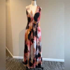 ASOS Multicolor Maxi Dress with Pink and Black